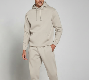 Survêtement de mode unisexe pour hommes | Ensemble de veste à capuche solide d'hiver de couleur personnalisée | Doublure en polaire 100% coton de qualité supérieure - Product Image 3