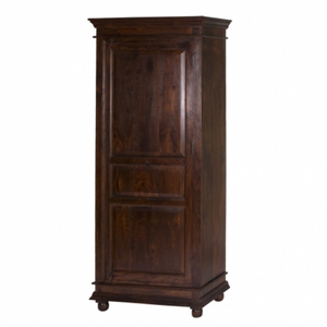 Premium Quality <b>Antique</b> Solid Mango Wood Storage <b>Wardrobe</b> Cabinet Farmhouse Indian Style Wooden Furniture Home Living Room Brown - Product Image 1