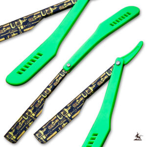 Maquinilla de afeitar recta de acero inoxidable de hoja única compatible con OEM personalizada para afeitado facial y corporal - Product Image 4