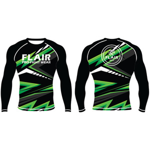 Personnalisé Durable Nylon BJJ Rash Guard Longue Protection UV Anti-UV Compression Chemise Respirant et Confortable - Product Image 3