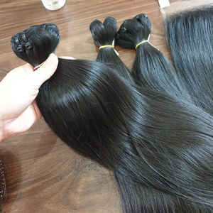 Cheveux vietnamiens bruts non traités Remy raides de haute qualité pour la fabrication de perruque produit de vente Flash - Product Image 1