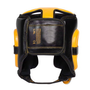 Professional Boxing <b>Training</b> PU Leather <b>Head</b> Guard Muay Thai Kickboxing Customize logo Printed <b>Training</b> <b>Head</b> Guard - Product Image 3