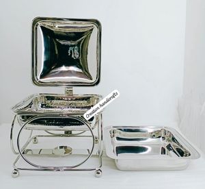 Chauffe-plats en métal de qualité supérieure de forme carrée Chauffe-plats et chauffe-plats en acier inoxydable - Product Image 6