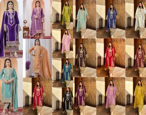 Nouveaux modèles de chemise longue et taille réglable costume Sharara évasé avec correspondant Dupatta vêtements de mariage traditionnels robes femmes - Product Image 2