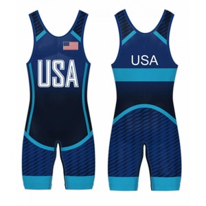 Personalizar Sublimación Uniforme de lucha profesional Singlets Pro Tights Ropa Singlet Lucha libre para hombres - Product Image 1