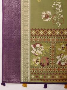 Diseño de tejido elegante de Sari de seda suave de diseñador indio y pakistaní para bodas y fiestas de estilo tradicional - Product Image 4