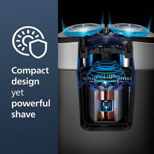 Afeitadora Eléctrica Mini Portátil Compacta con Cabezales Flotantes, Uso en Seco y Húmedo, Resistente al Agua IPX7, Lavable, Diseño con Batería Potente para Rostro - Product Image 3