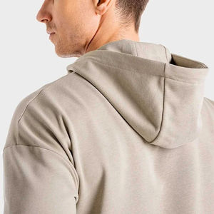 Survêtement d'hiver à capuche de taille standard pour homme, couleur unie, doublure polaire épaisse, coupe-vent, prix abordable, vente chaude - Product Image 5