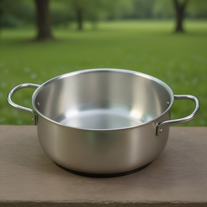 22cm Stainless Steel Saucepan DUNE 305-Modern Design for Induction <b>Electric</b> & Ceramic Stoves - Product Image 3