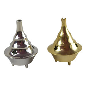 La plus nouvelle conception de décor à la maison de brûleur d'encens de cône d'argent avec le support d'encens de conception de finition plaquée pour le parfum - Product Image 6