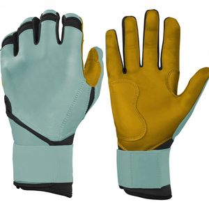 Guantes de Bateo de Béisbol Profesionales Recién Llegados, 100% Cuero Cabretta Premium, Logotipo Personalizado, Transpirables, Ecológicos, con Cierre de Velcro - Product Image 2