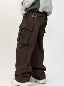Pantalons cargo de mode urbaine en gros pour hommes, pantalons cargo amples et décontractés, OEM - Product Image 2