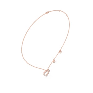 จี้เพชรทรงบริลเลียนต์แบบมินิมอล ทองคำขาวแท้ 14 กะรัต พร้อมใบรับรอง IGI เพชรเพาะเลี้ยงในห้องปฏิบัติการ น้ำหนัก 5.45 กรัม เหมาะสำหรับงานแต่งงานและงานปาร์ตี้ - Product Image 2