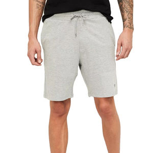 Pantalones cortos de algodón de secado rápido para hombre, pantalones cortos transpirables de cintura elástica para correr, cierre de cordón de lana con pantalones deportivos, bolsillos digitales sólidos - Product Image 1