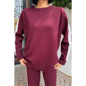 Conjunto de Punto Casual y Cómodo con Bordes a Rayas 10217 - Product Image 2