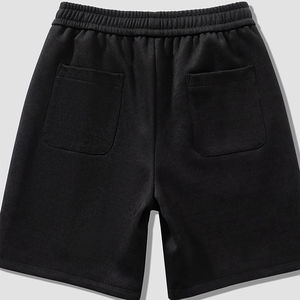 Shorts en molleton personnalisés pour hommes, tendance 2025, écologiques, style streetwear décontracté, coupe estivale, taille à cordon de serrage, poches latérales - Product Image 2