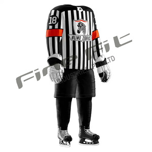 เสื้อเจอร์ซีย์เล่นฮ็อกกี้น้ำแข็งพิมพ์ลายดิจิทัลแบบระเหิดผ้าฝ้ายตามสั่ง - Product Image 4