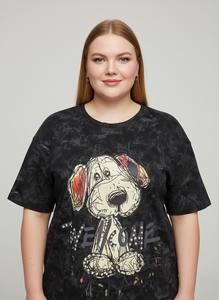 Camisetas de Mujer de Talla Grande con Estampados y Diseños Nuevos de LYG OEM ODM 2026, Camisetas Holgadas de Verano para Mujer, Ropa de Mujer - Product Image 2