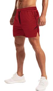 Custom Men's Athletic <b>Zipper</b> <b>Pocket</b> Sports <b>Shorts</b> Hot Polyester Cotton Summer Fitness Jogger Workout Casual Solid Printed <b>Shorts</b> - Product Image 2