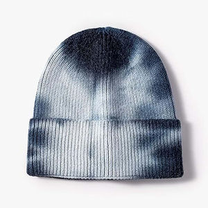 หมวกบีนนี่ปักลายโลโก้กำหนดเองหมวกบีนนี่อะคริลิค100% แจ็คการ์ดพิมพ์พัฟ - Product Image 6