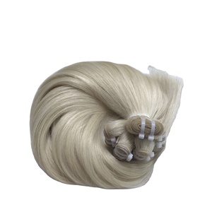 Extensions de cheveux vierges vietnamiens naturels droits 100% faisceaux de cheveux humains en blond pour les femmes noires Fedex HEN Ti - Product Image 1