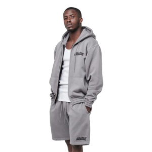 คุณภาพสูง 350gsm เปล่าซิปHoodieขนาดใหญ่ขนาดใหญ่ Zip Up Hoodieผู้ชายพรีเมี่ยมโลโก้ที่กําหนดเองHoodieซิปHeavyน้ําหนัก - Product Image 1