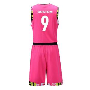 Vêtements de sport respirants en polyester 100% de qualité supérieure-Ensemble d'uniformes de basket-ball de couleur vibrante - Product Image 3