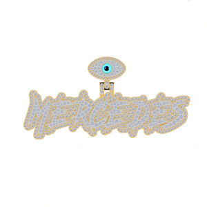 Colgante y abalorio de diamante cultivado en laboratorio de primera calidad, oro de 14 quilates, Color E, corte brillante redondo, VVS2, joyería elegante de Hip Hop de alta claridad - Product Image 4