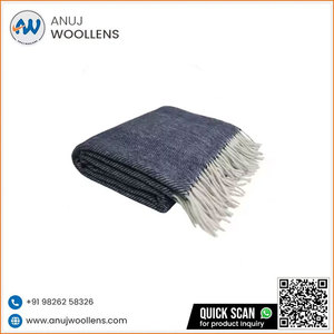 Manta de espiga de color azul marino de nuevo diseño de calidad superior del fabricante indio - Product Image 3