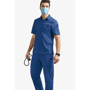 Uniformes de Farmacia de poliéster de alta calidad para hombres, ropa de trabajo masculina de talla grande con bolsillos, uniformes para correr para hospitales, enfermeras, clínicas - Product Image 1
