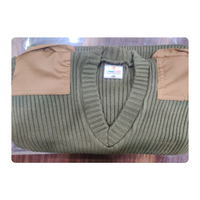 Pull en laine à manches longues pour agents de sécurité, vêtements d'hiver de haute qualité, uniforme, fabricant certifié ISO, col V/O
