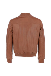 Chaqueta de Cuero Lavada Personalizada de Alta Calidad, Estilo Desgastado, Cuello Redondo para Hombre, Ecológica, Transpirable, Invierno, Estilo Urbano - Product Image 5