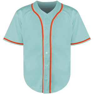 Camisetas de Béisbol al por Mayor, Baratas, de Alta Calidad, Lisas, de Color Sólido, Personalizables, de Manga Corta, con Botones, Transpirables, con Transferencia Térmica - Product Image 2
