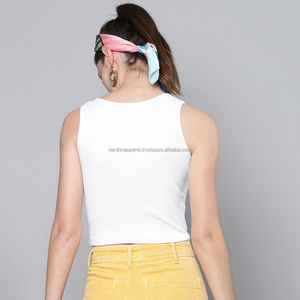 Nardon Apparel Haut court à coupe ajustée pour femme 100% coton Streetwear de sport graphique à manches courtes pour l'été - Product Image 2