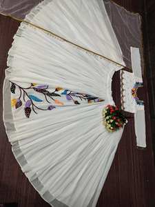 LANZAMIENTO NUEVO BRIDAL WEAR CHINE SECUENCIA TRABAJO LEHENGAS CON DUPATTA - Product Image 6