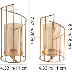 Bougeoir le plus attrayant et pot de bougeoir unique avec cadre en métal pour chandelier de table Fournitures décoratives pour la maison - Product Image 2