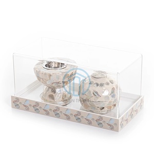 New Arrivals Mother of Pearl Mubkhar Box Tray Censer Incense burner Arabian for Ramadan <b>Eid</b> <b>Gifts</b> Islamic Table Decor - Product Image 6