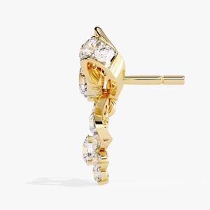 Boucles d'oreilles créoles en diamant intemporelles pour les dates de dîner de travail Style de week-end pour l'élégance quotidienne vente à l'exportation de l'Inde - Product Image 2