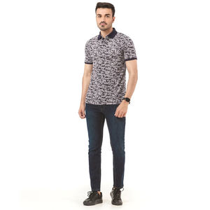 Hombre Casual Slim-Fit para Polo Unisex Ligero Mezcla de Algodón Manga Corta Cuello Abotonado Patrón Sólido - Product Image 4