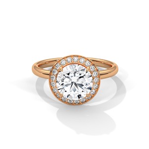 2.0ct Round Brilliant Cut CZ Halo <b>Solitaire</b> <b>Ring</b> 925 Sterling <b>Silver</b> Engagement Band - Product Image 2