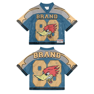 Camisetas Deportivas Retro Personalizadas de Fútbol y Béisbol - Transpirables, Tallas Grandes, Diseño de Entrenamiento en Equipo para Verano - Product Image 1