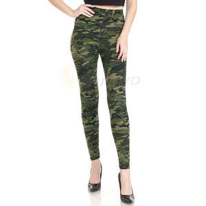 กางเกงเลกกิ้งสตรีลายพราง,กางเกงสีล้วนแบบลำลอง - Product Image 5