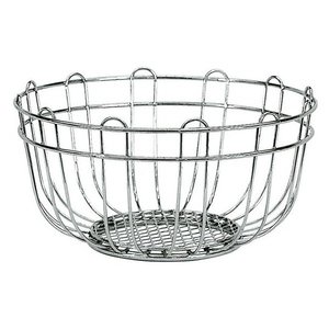 Panier de table multifonctionnel en métal Slim Kitchen 24 cm Chrome poli - Product Image 1