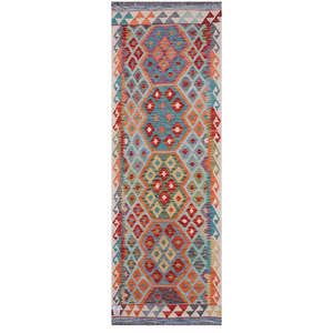 พรมคิลิม ไมมานา อัฟกานิสถาน ขนาด 214 x 73 ซม. ของตกแต่งบ้าน - Product Image 1