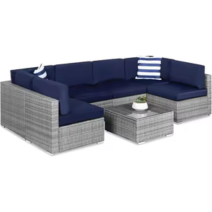 <b>Rattan</b> Wicker <b>Modular</b> Sofa Set for Home <b>Garden</b> Indoor Outdoor <b>Furniture</b> Wholesale - Product Image 1