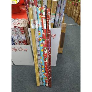 66 piezas/caja, 40 pies cuadrados. Papel de Regalo Navideño Recubierto, Papel Kraft Desechable para Envolver Regalos, Ropa y Envíos, Modelo 10346 - Product Image 1