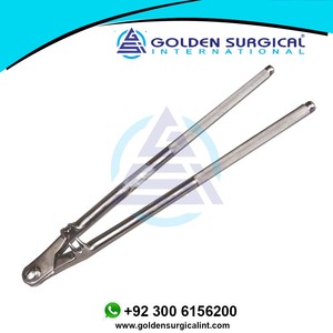 เครื่องถอนฟันม้าแบบ 4 ง่าม สำหรับฟันกรามล่าง พร้อมแกน - คีมถอนฟันกรามล่างทำจากสแตนเลสอย่างดี แข็งแรงทนทาน - Product Image 6