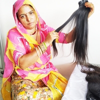 Extensions de Cheveux Humains Noirs Naturels Non Traités à 100 %, Lisses, Cheveux Vierges, Sans Chute, Remy, Cuticules Alignées