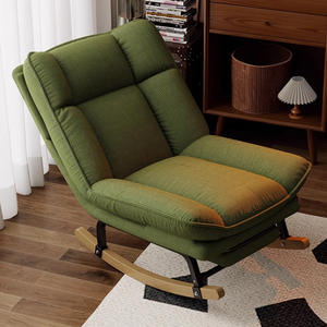 Sofá Reclinable Minimalista Tipo Puff, para Apartamento, Villa, Dormitorio, Hotel, Tela Ecológica, Silla de Descanso para Sala de Estar - Product Image 1