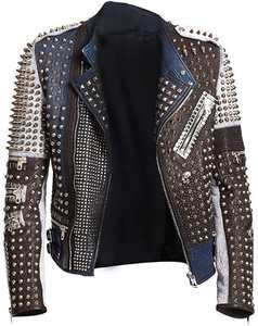 เสื้อแจ็กเก็ตนักขี่จักรยานหนังแท้กันลมสำหรับผู้ชายเสื้อกีฬาแฟชั่นติดโลโก้ได้ตามต้องการพร้อมตัวเลือกขนาดใหญ่พิเศษสำหรับผู้ขับขี่ - Product Image 2